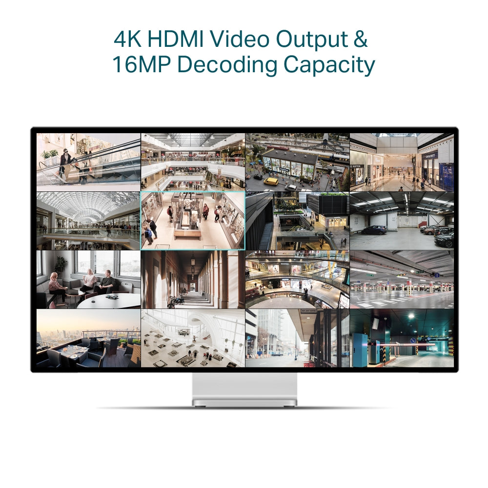 TP-Link VIGI NVR2016H 16 Channel Network Video Recorder | 2 SATA | 4K Output | 8MP Supported | H.265+ Compression | Synchronous Playback TP-Link VIGI NVR2016H 16 Channel Network Video Recorder | 2 SATA | 4K Output | 8MP Supported | H.265+ Compression | Synchronous Playback